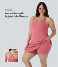 Quotidien Softlyzero™ Plush Robe d'Activité Grande Taille Fluide 2-en-1 à Dos Nu Style Wannabe Longue avec Ajustable et Bretelles Réglables