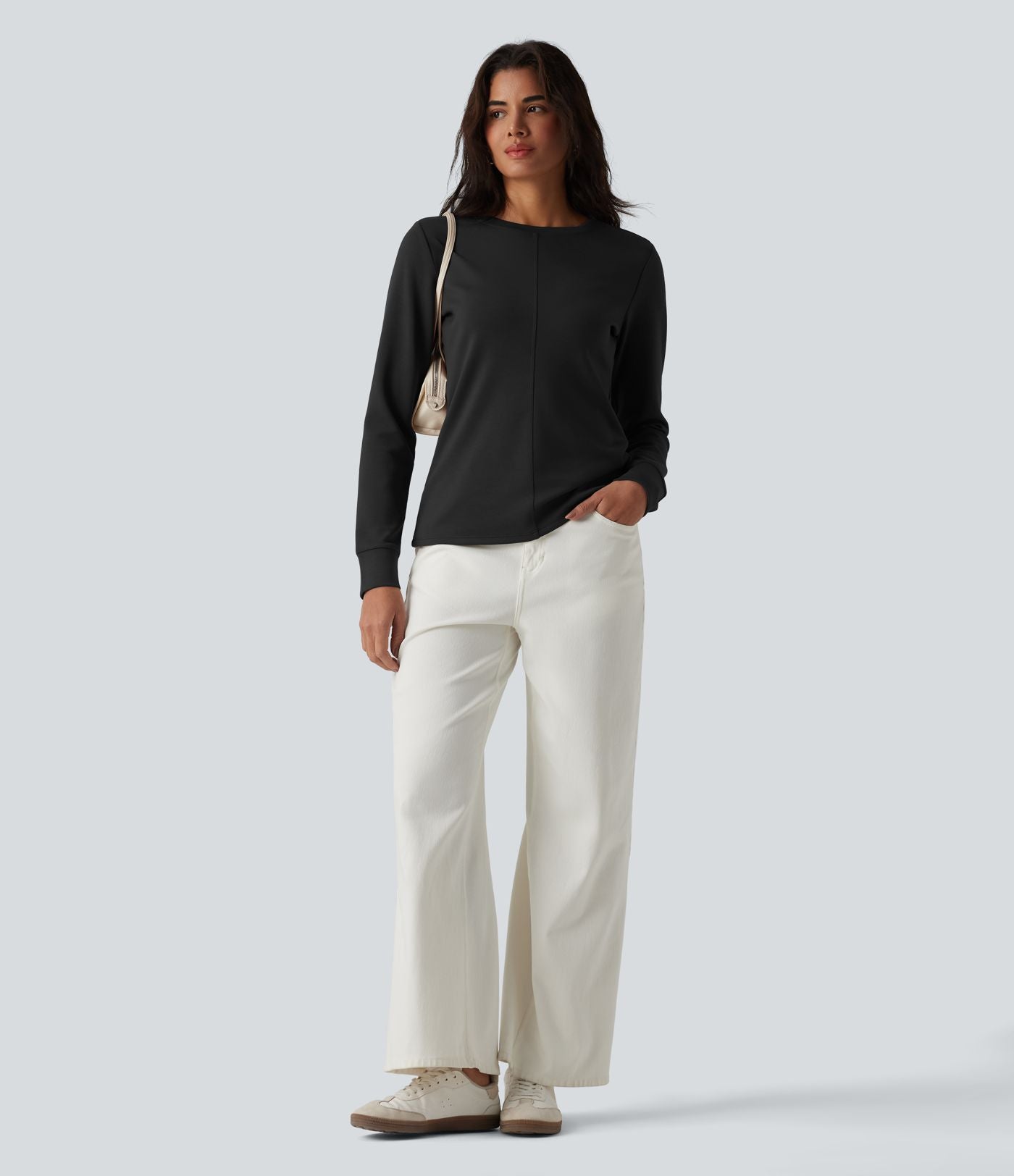 Sweat-shirt décontracté SpacerTek™ col rond manches longues