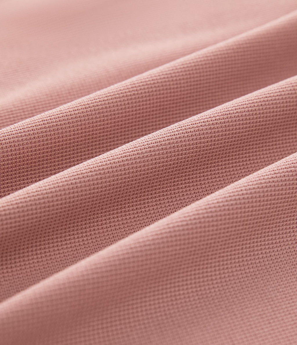 Sweat décontracté en tissu gaufré avec col en V et épaules tombantes