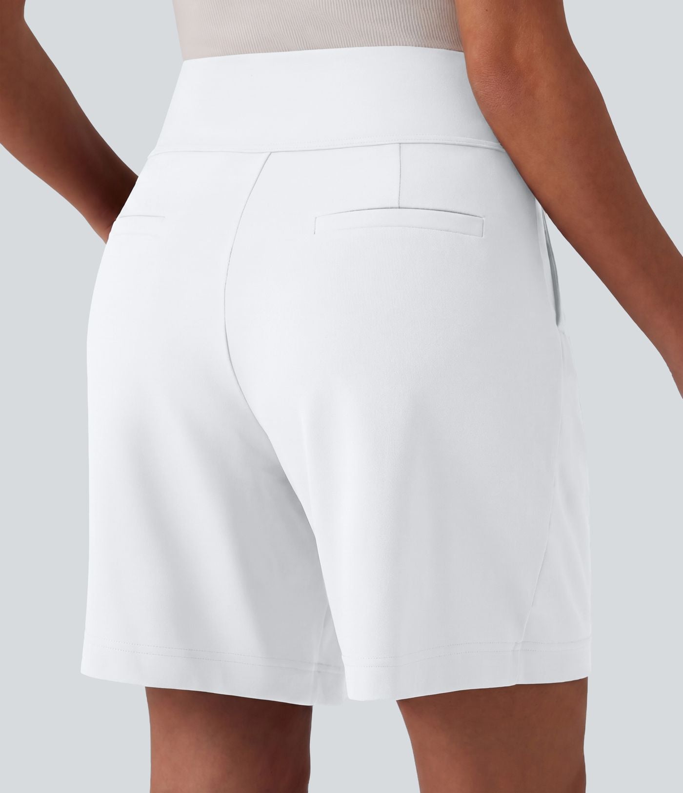 Short tailleur ample DayStretch taille haute 17,5 cm avec poches