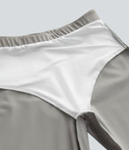 Pantalon tailleur skinny gainant taille haute à chevrons avec poches arrière zippées décoratives