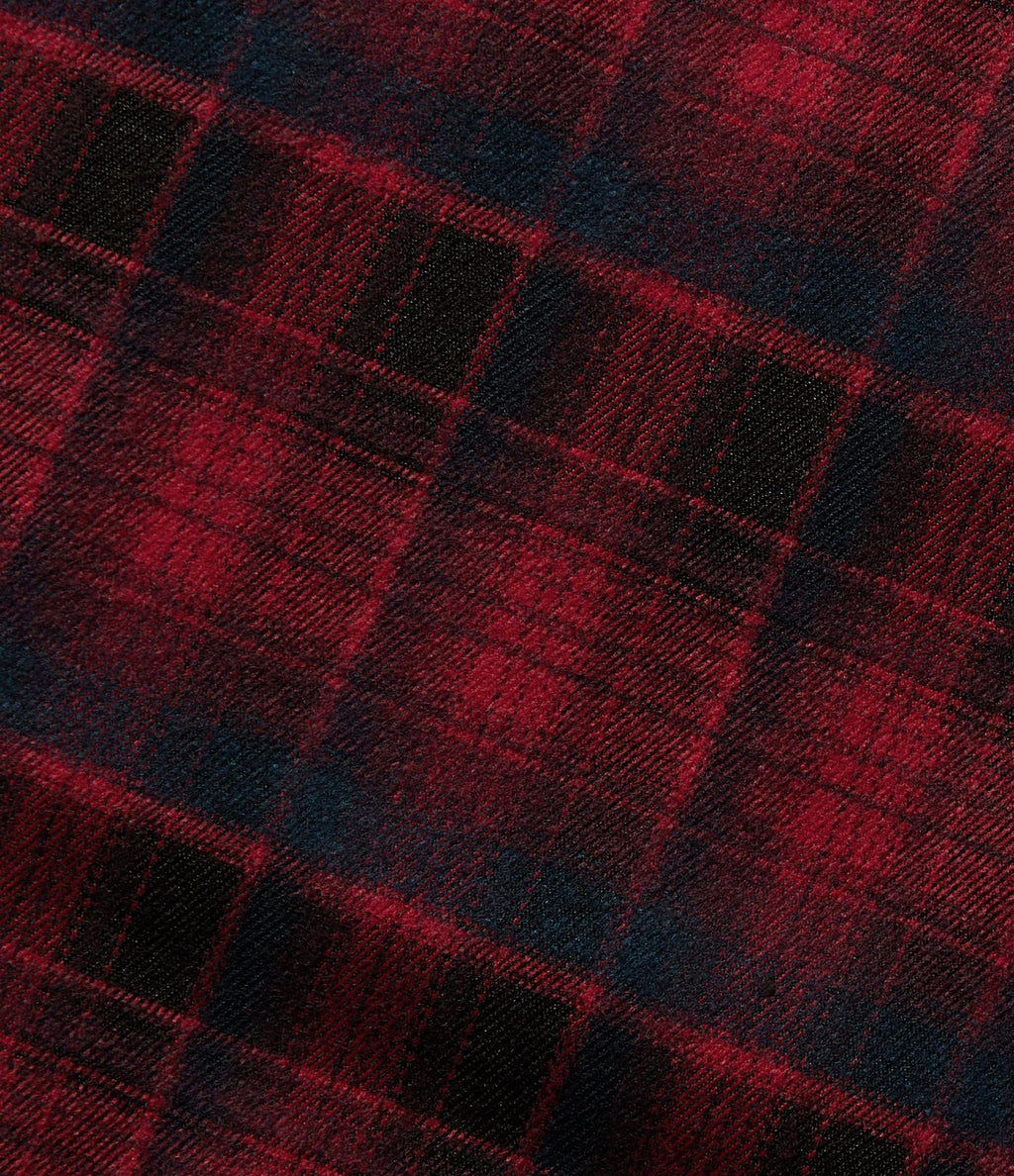 Jupe midi tailleur trapèze taille mi-haute à carreaux tartan, avec poches
