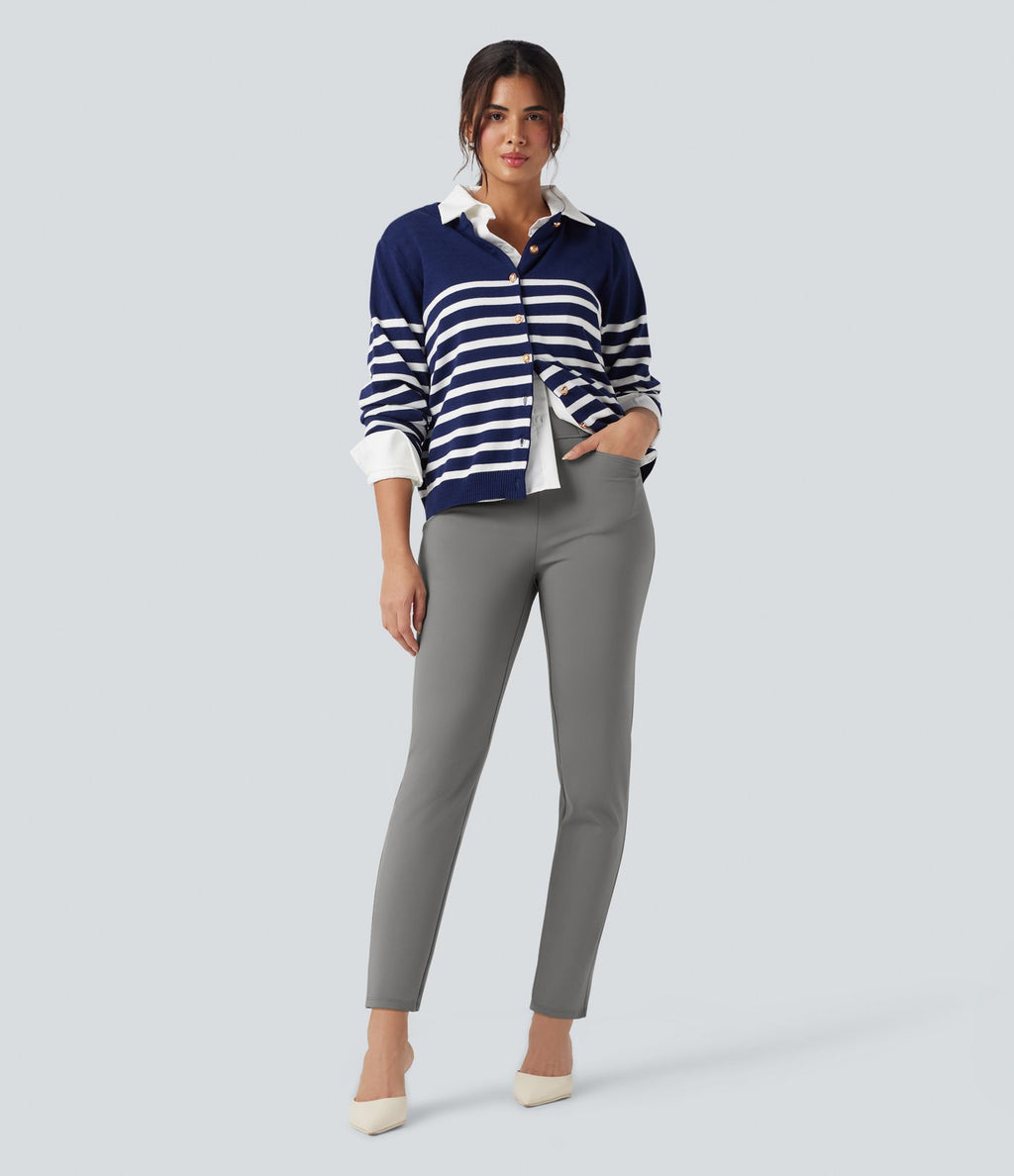 Pantalon de travail fuselé 7/8 taille haute Halara Flex™ DayStretch avec poches