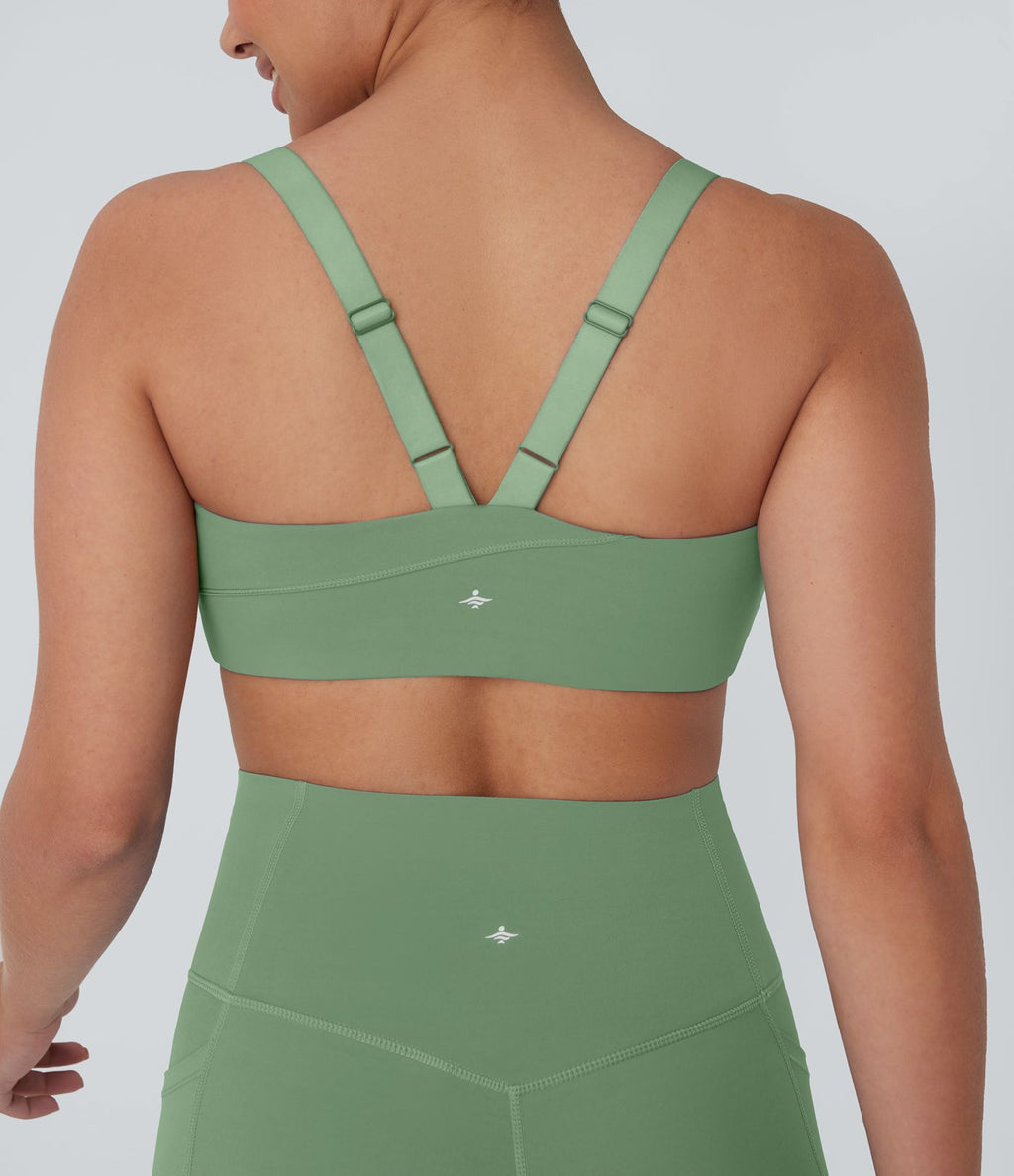 Brassière de sport entraînement Halara UltraSculpt™ soutien intermédiaire col U bonnets A-D