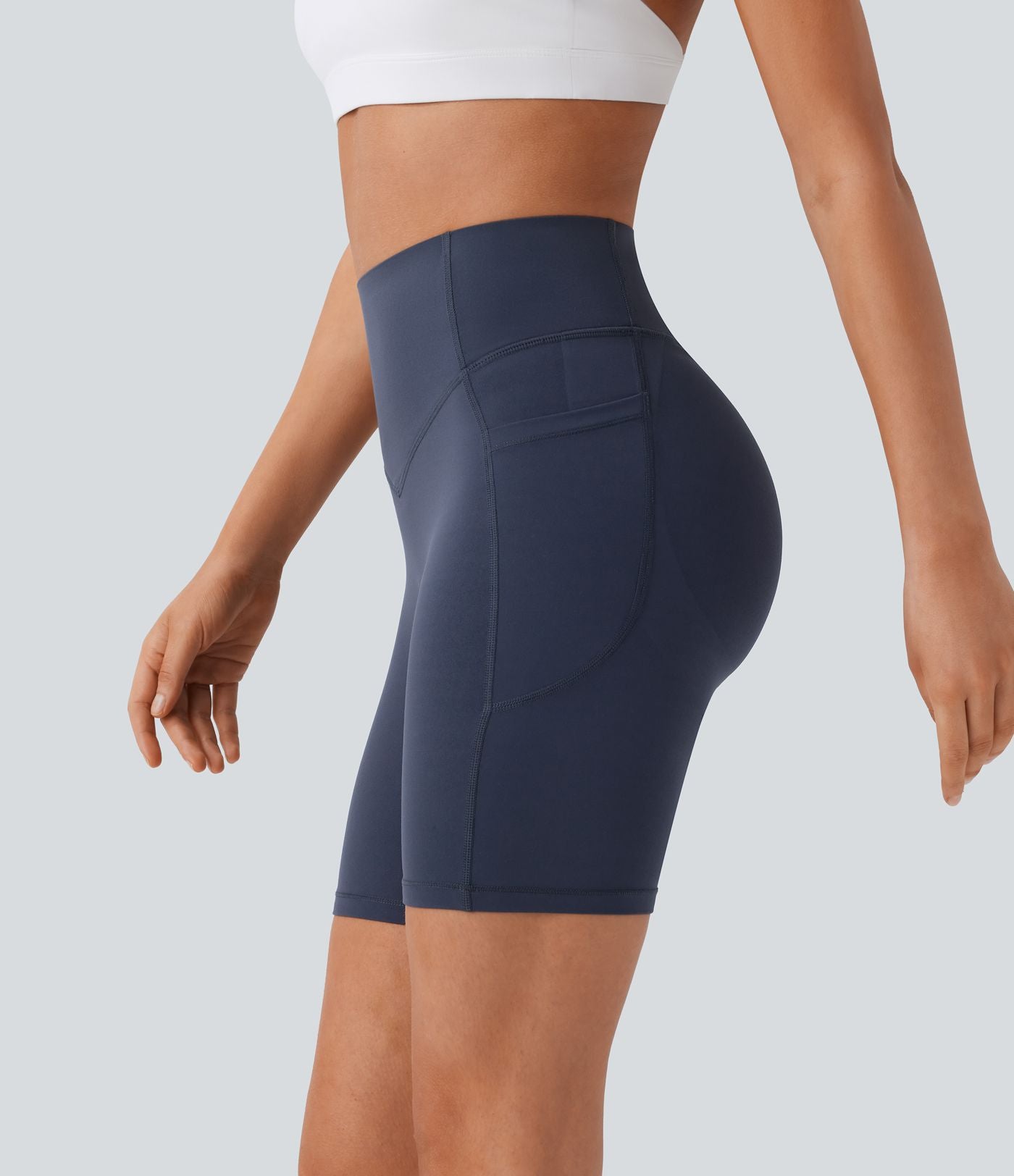 Legging de yoga gainant taille haute chiné à séchage rapide avec poches Halara UltraSculpt™