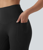 Legging de course capri Halara Ultrasculpt™ taille haute gainant dos croisé avec poches