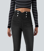 Legging 7/8 skinny en denim Halara Flex™ taille haute gainant avec poches