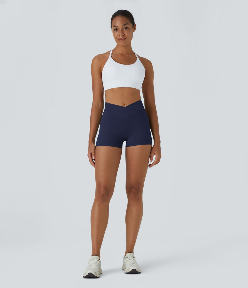 Softlyzero™ Short 7,5cm Biker Taille Haute Croisé Uni
