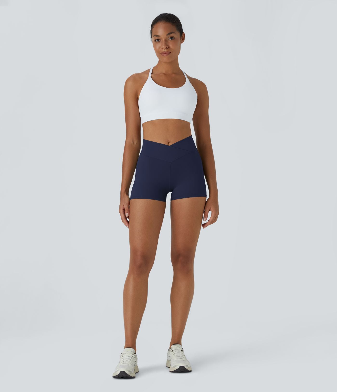 Softlyzero™ Short 7,5cm Biker Taille Haute Croisé Uni