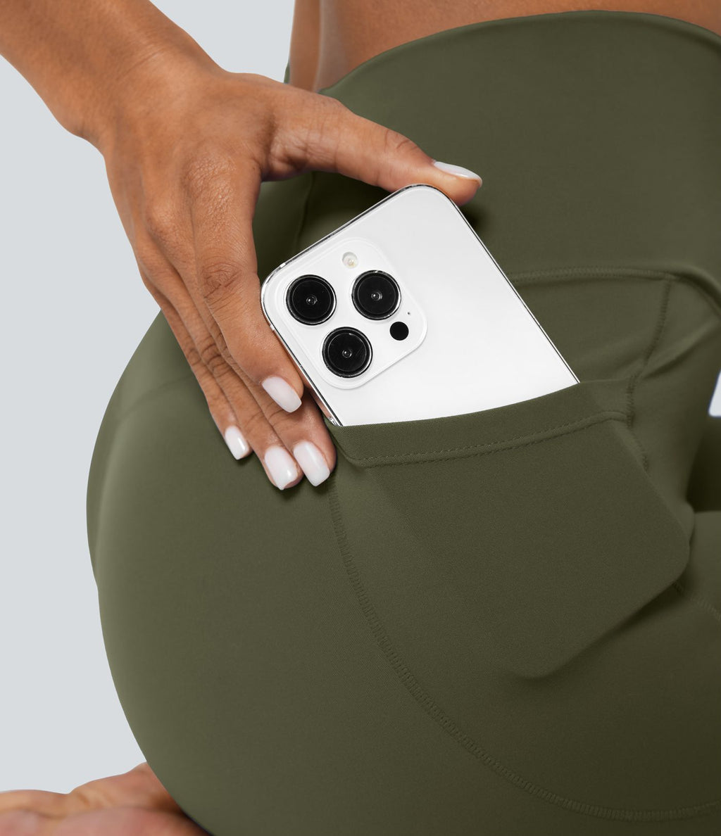 Softlyzero™ Legging Unis Poches Croisées
