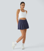 Jupe de tennis SoftlyZero™ Airy taille haute confortable 2-en-1 poches latérales croisées évasée effet frais