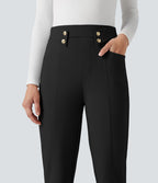 Pantalon de travail fuselé taille haute Halara Flex™ avec poches