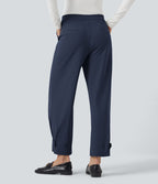 Pantalon de travail fuselé taille moyenne avec largeur ajustable Halara Flex™ DayStretch avec poches