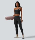 Halara UltraSculpt™ Legging de yoga ventre plat taille haute avec bandes latérales et poche