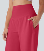 Bermuda SoftlyZero™ Airy de yoga taille haute avec poches multiples et effet frais InstantCool