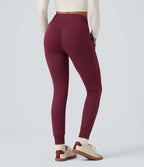 Jogging chauffant taille haute avec cordon de serrage Halara HeatCore avec poches