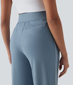 Pantalon d’entraînement taille haute, jambe droite à séchage rapide avec poches, UPF40+