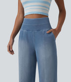 Halara Flex™ Jean large décontracté taille haute ventre plat avec poches