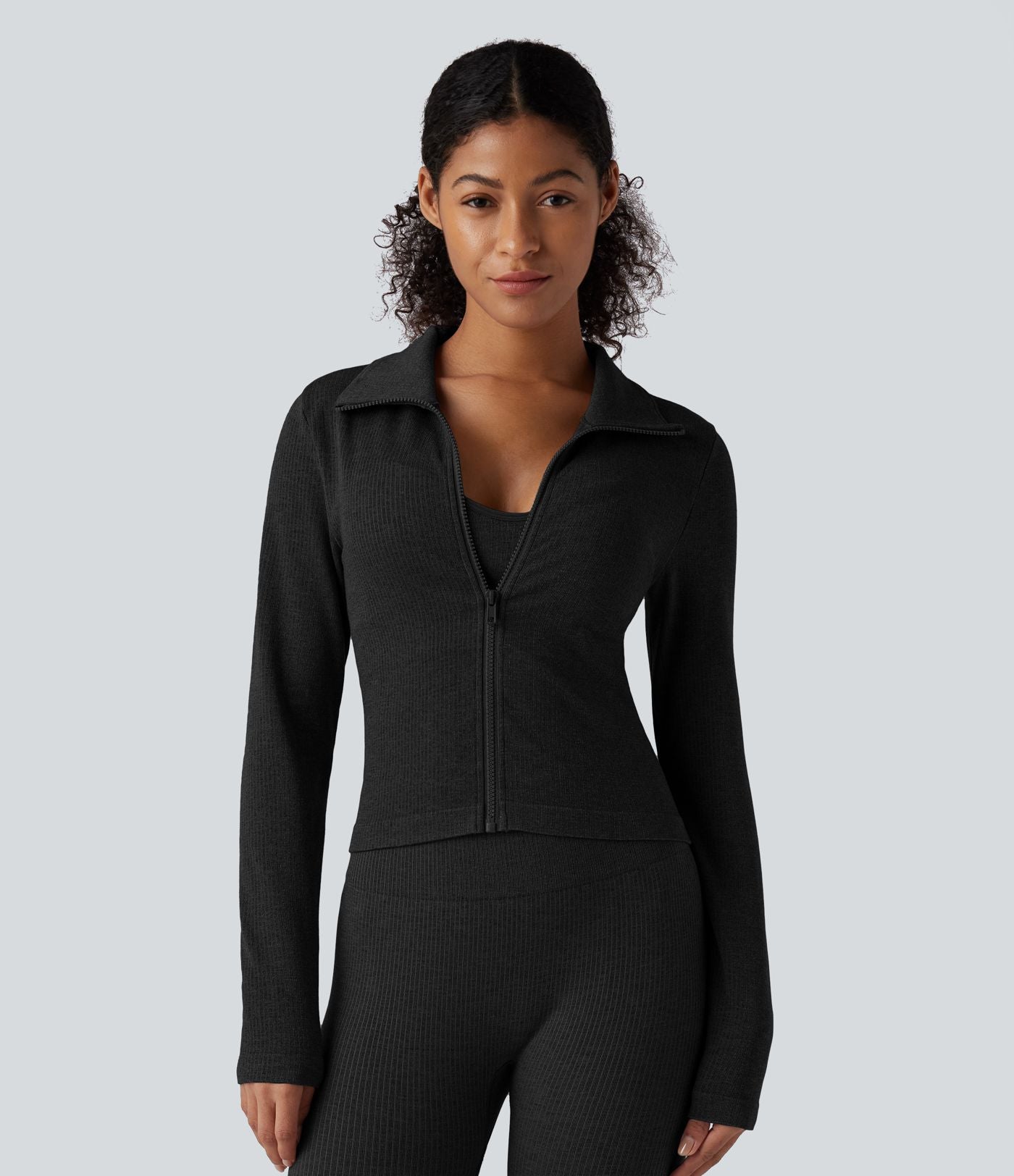 OneForm Seamless Flow Veste yoga chaude zippée à manches longues