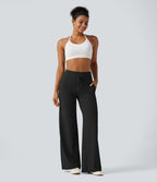 Pantalon yoga droit  Halara UltraSculpt™ taille haute avec cordon de serrage et poches