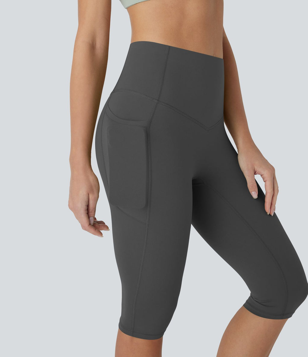 Legging corsaire de yoga gainant taille haute avec poches Halara UltraSculpt™