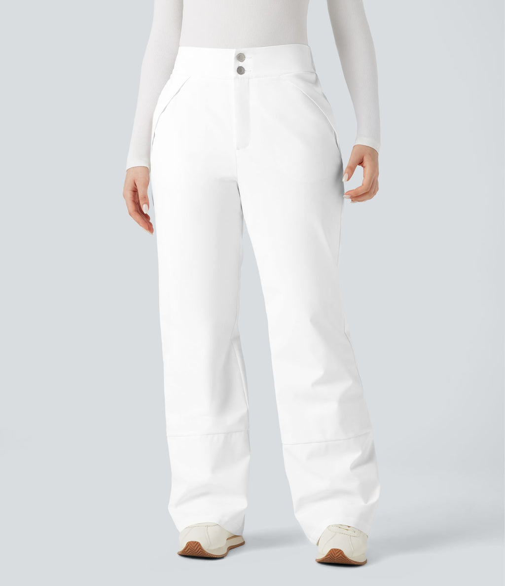 Pantalon randonnée chauffant bootcut taille haute avec poches