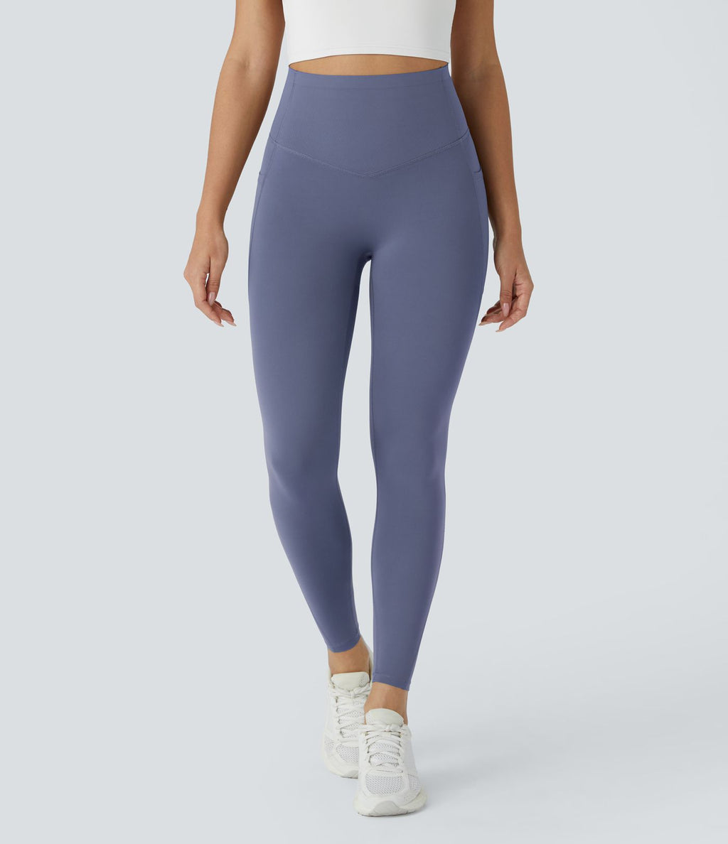 Legging d'entraînement gainant galbant taille haute avec poches Halara UltraSculpt™