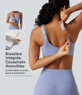 Brassière de yoga Halara UltraSculpt™ maintien moyen zippée avec coussinets amovibles