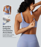 Brassière de yoga Halara UltraSculpt™ maintien moyen zippée avec coussinets amovibles