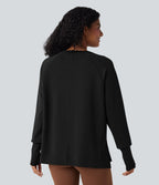 Sweat-shirt décontracté SpacerTek™ col rond et manches longues
