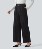 Jean large casual Halara Flex™ taille haute à poches