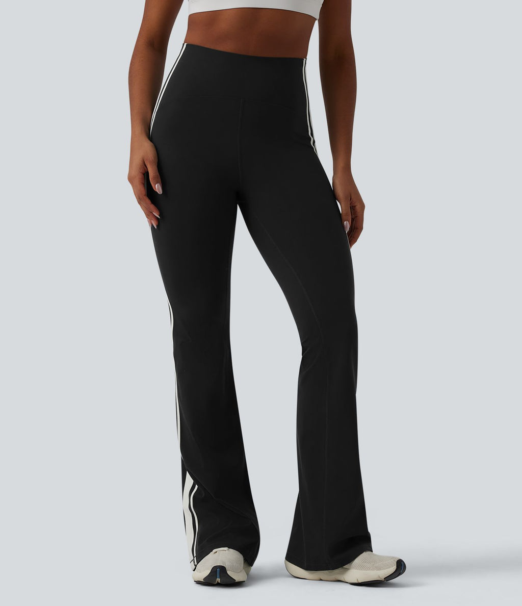 Legging de yoga 7/8 évasé Halara UltraSculpt™ taille haute ventre plat avec bandes latérales