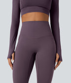 Legging running polaire thermique gainant croisé dos taille haute Halara UltraSculpt™ Heat avec poches