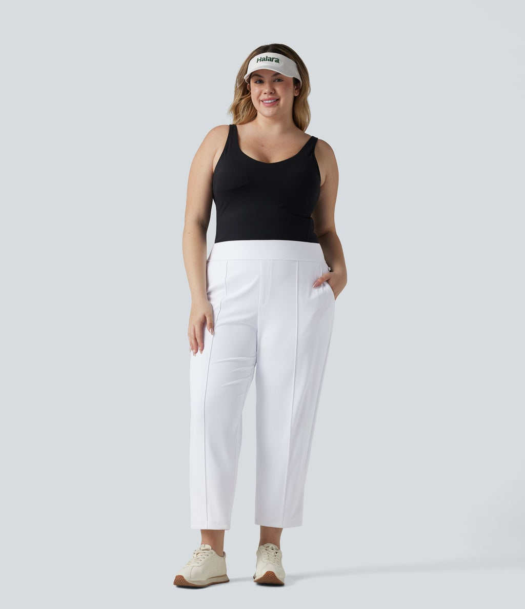 Pantalon de golf grande taille taille haute à séchage rapide avec poches — Golf Tee — UPF40+