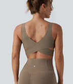 Brassière de sport d'entraînement Halara UltraSculpt™ maintien moyen col V push-up - Bonnets E-G
