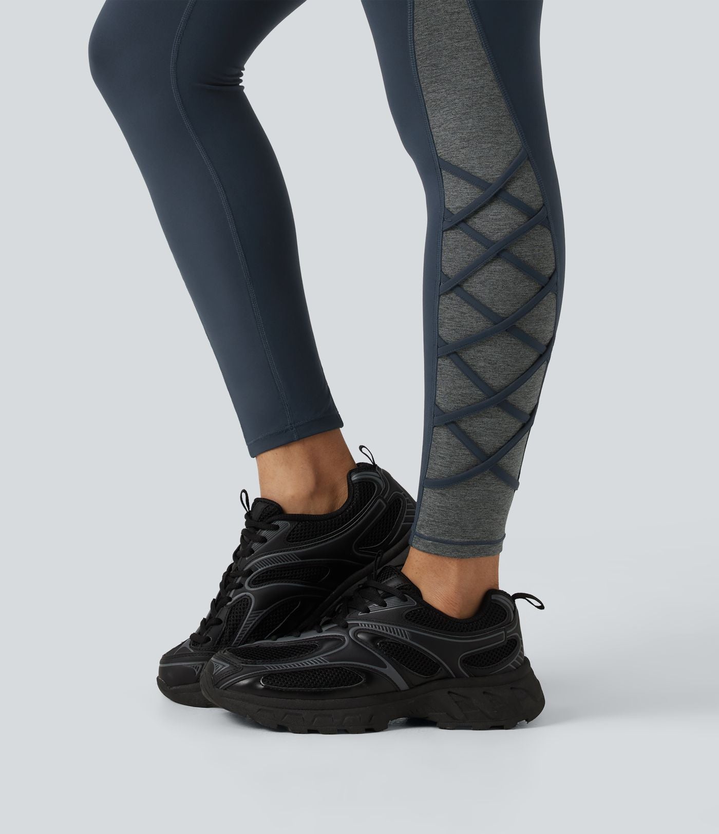 Legging de yoga Halara UltraSculpt™ taille haute gainant color block avec poches