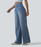 Halara Flex™ Jean large décontracté taille haute ventre plat avec poches