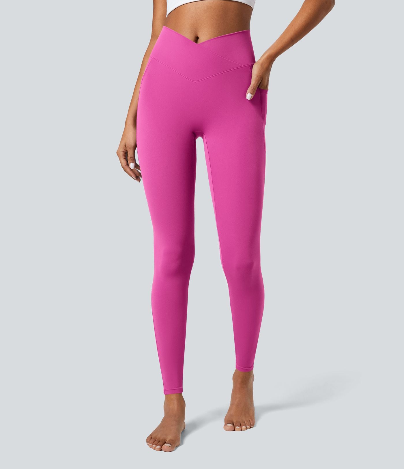 Softlyzero™ Legging Unis Poches Croisées