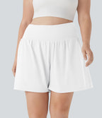 Short tailleur 2-en-1 Cool Touch yoga taille très haute Softlyzero™ Airy grande taille 17,5 cm avec poches