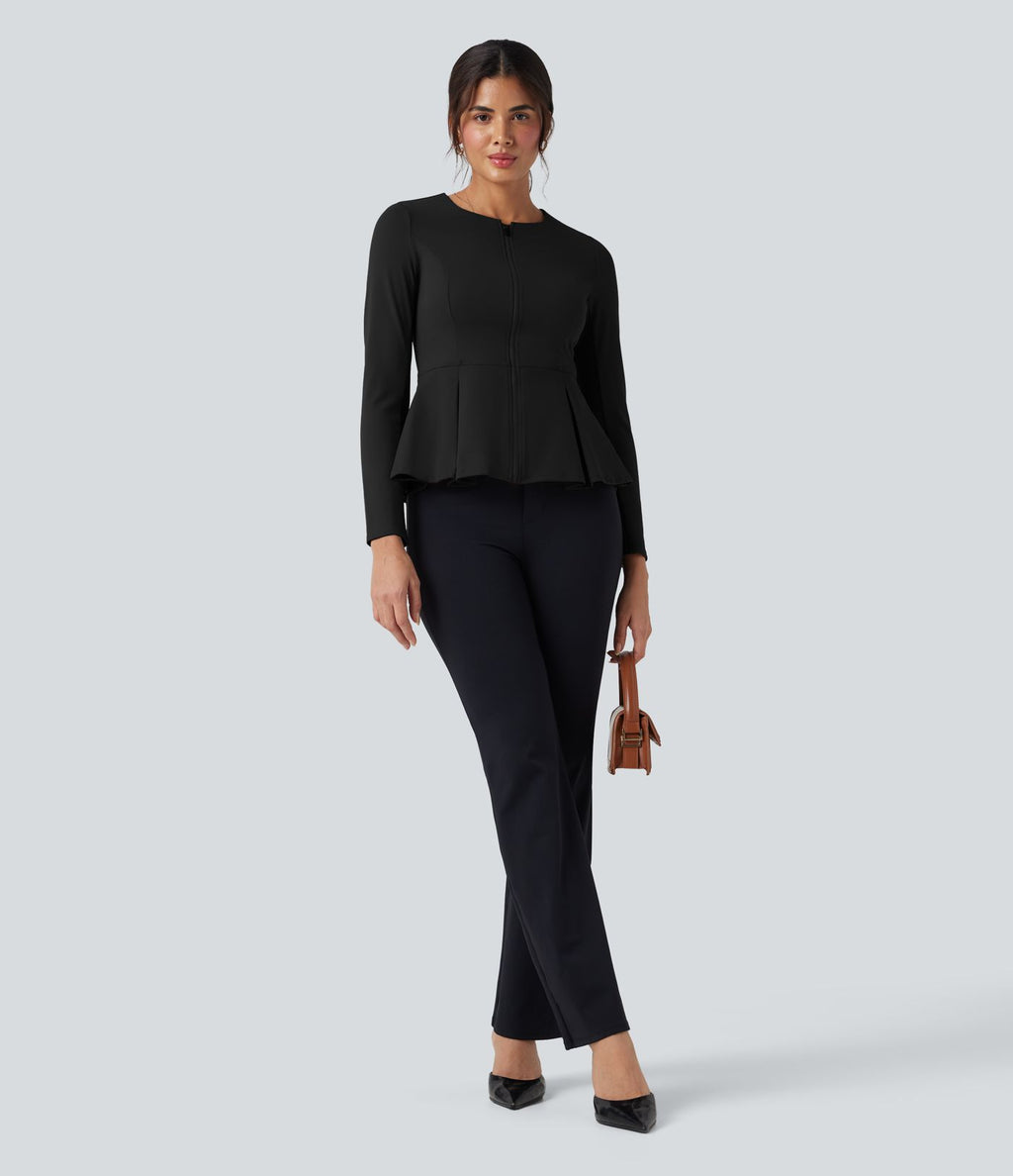 Veste de travail basque zippée col rond DayStretch