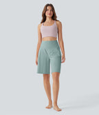 Bermuda SoftlyZero™ Airy de yoga taille haute avec poches multiples et effet frais InstantCool