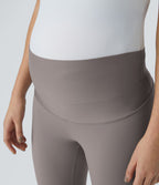 Legging 7/8 de yoga de maternité Softlyzero™ à taille très haute - Protection UPF50+