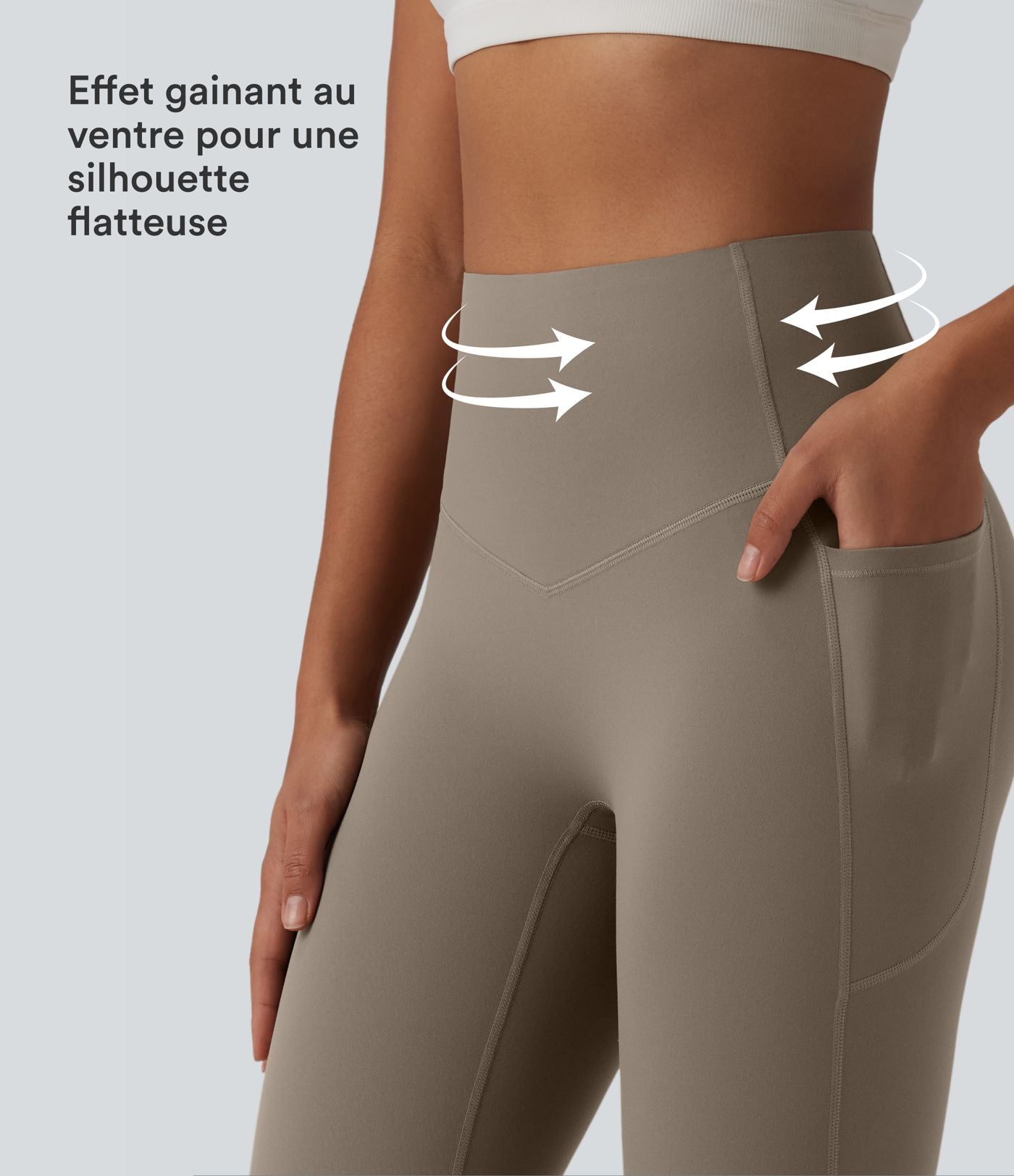 Halara UltraSculpt™ Legging de yoga évasé gainant taille haute avec poches
