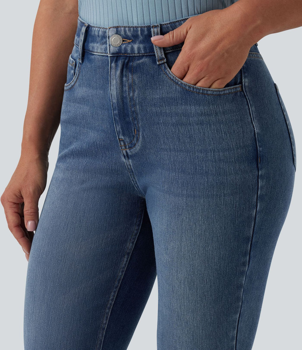 Halara Flex™ Jean bootcut casual taille mi-haute avec poches