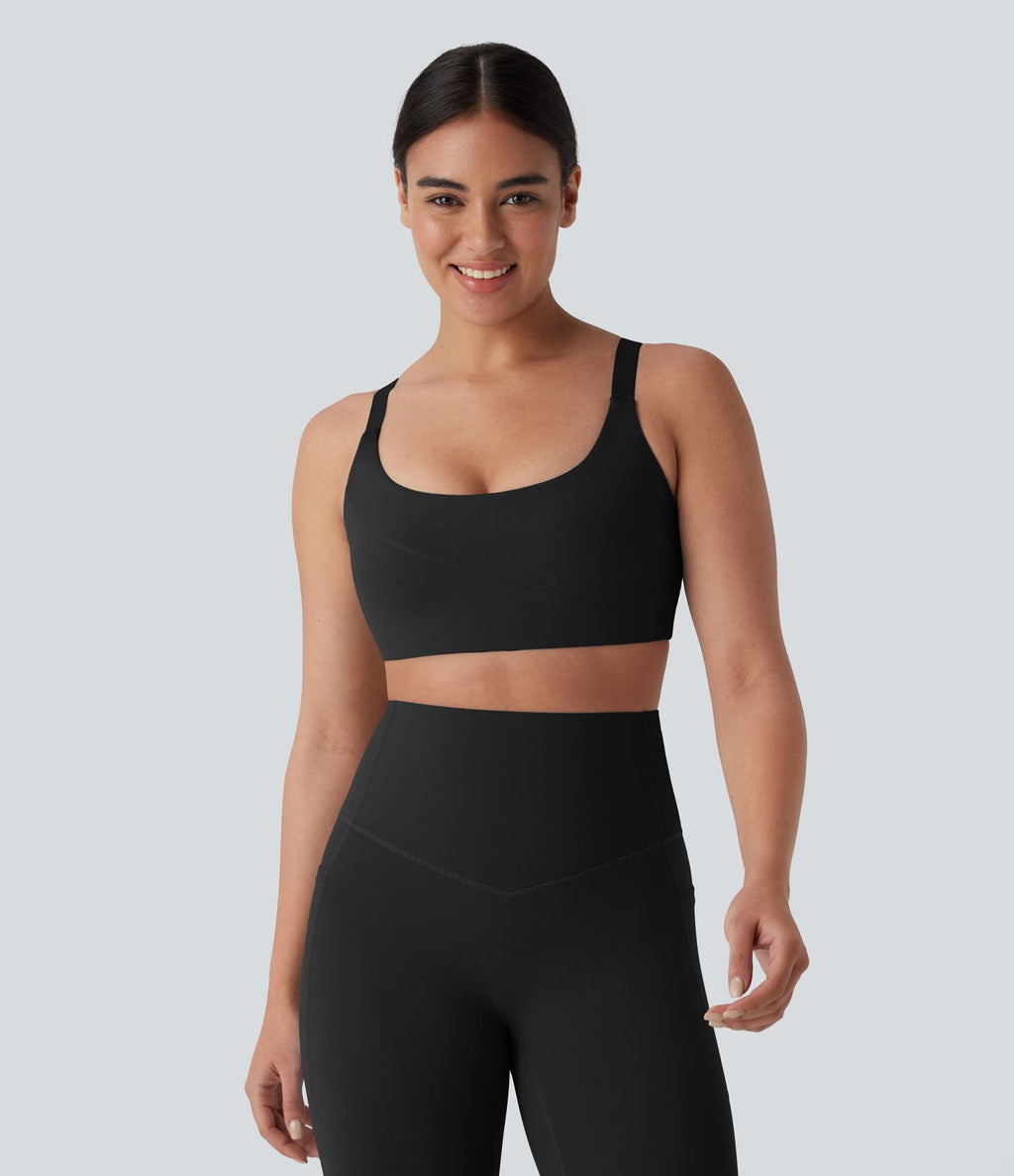 Brassière de sport entraînement Halara UltraSculpt™ soutien intermédiaire col U bonnets A-D