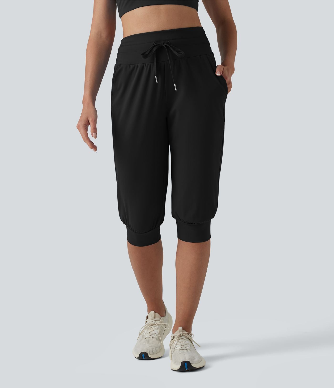 Jogging corsaire de yoga SoftlyZero™ Plush taille haute ventre plat avec cordon de serrage et poches