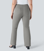 Pantalon tailleur taille haute grande taille Halara Flex™ avec poches