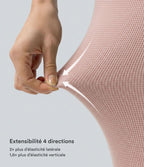 Halara Flex™ Pantalon Tailleur en tissu gaufré à taille haute, jambes larges, plis et poches latérales
