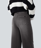 Halara Flex™ Jean large décontracté taille haute gainant avec poches