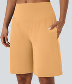 Bermuda SoftlyZero™ Airy de yoga taille haute avec poches multiples et effet frais InstantCool